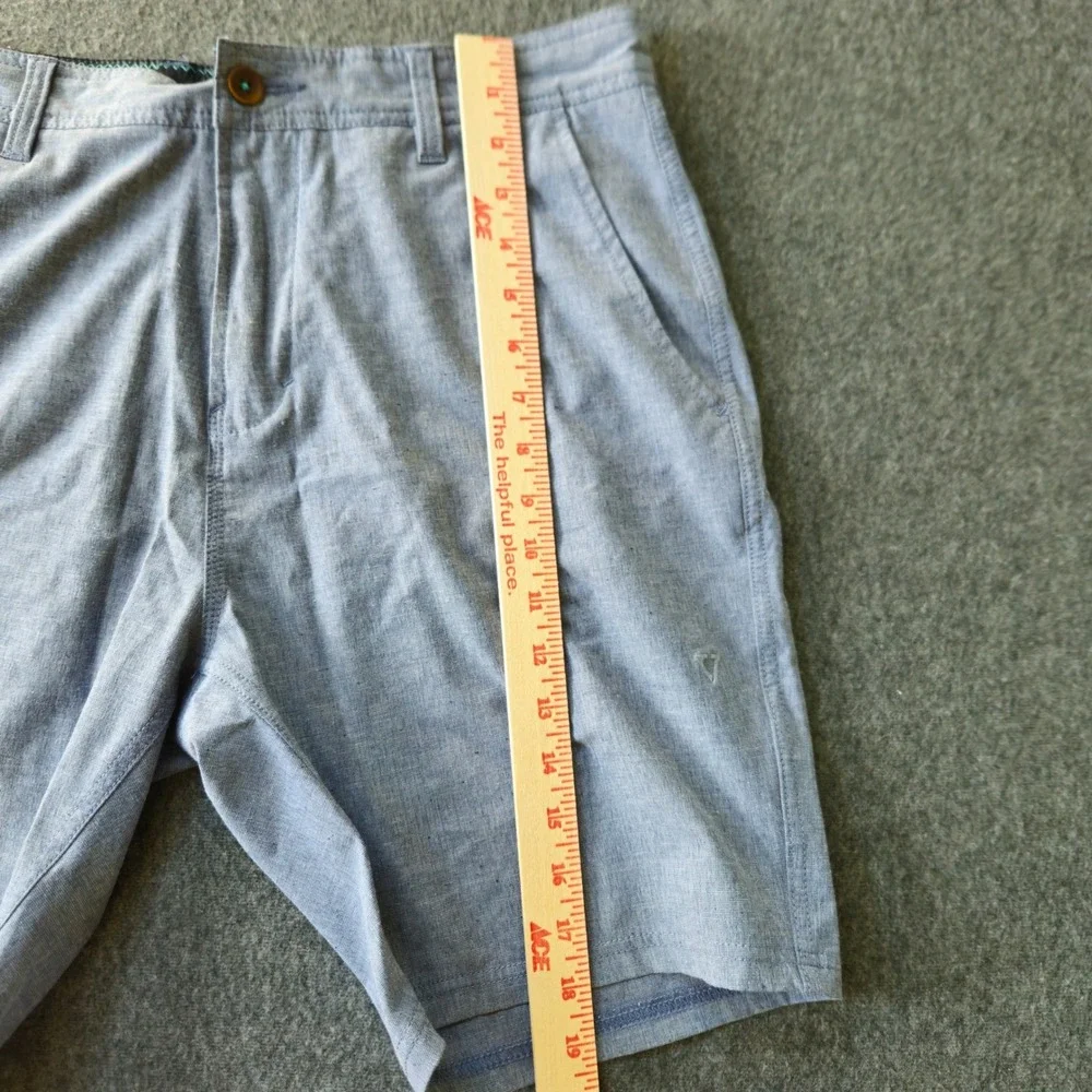 Vissla Hybrid Walkshorts Heather Stretch Upcycled Size 33-34 Skater Y2K Style